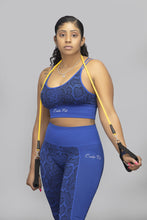 Load image into Gallery viewer, Blue snakeskin print set - Cute Fit Athletics